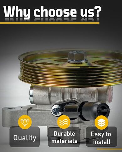 مضخة توجيه كهربائية مع بكرة V6 3.5L متوافقة مع Ridgeline RT RTL RTS RTX LX EX-L DX 2006 2007 2008 2009 2010 2011 21-5193 in Kuwait