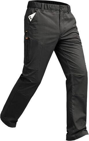 Fioboc Mens Hiking Pants, Lightweight Cargo Work Pants 6 Pockets, Tactical Stretch Waterproof Quick Dry for Fishing Travel in Kuwait