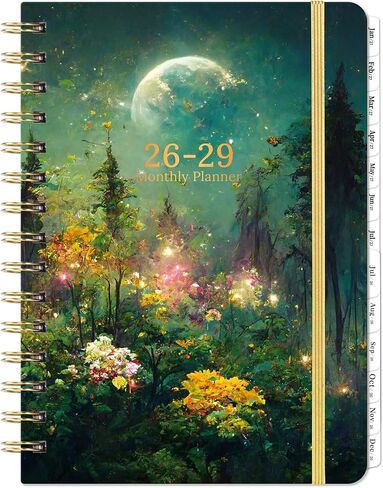 2024-2025 Planner - Planner/Calendar 2024-2025, July 2024 - June 2025, 2024-2025 Planner Weekly and Monthly with Tabs, 6.4" x 8.5", Hardcover with Back Pocket + Thick Paper - Moonlight Floral in Kuwait