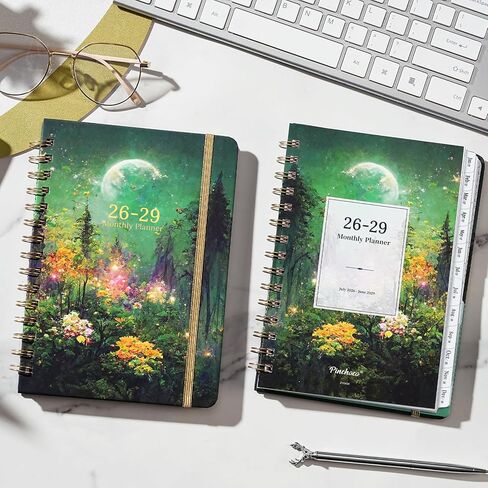 2024-2025 Planner - Planner/Calendar 2024-2025, July 2024 - June 2025, 2024-2025 Planner Weekly and Monthly with Tabs, 6.4" x 8.5", Hardcover with Back Pocket + Thick Paper - Moonlight Floral in Kuwait