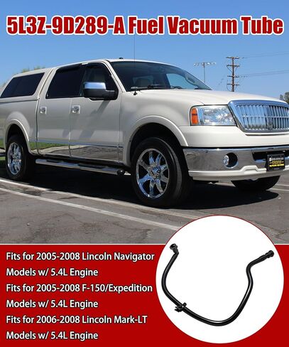 5L3Z-9D289-A Fuel Vapor Vacuum Tube Fits For 2005-2008 Ford F150 Expedition Compatible with Lincoln 2006-2008 Mark-LT Navigator 5.4L V8 Gas Engine Purge Line Hose in Saudi Arabia