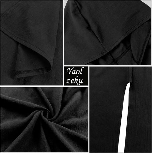 Medieval Hooded Sleeveless Tunic Tabard Renaissance Viking Vest Surcoat Outfit for Halloween LARP Ren Faire Costume in Saudi Arabia