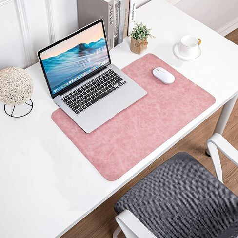 Desk Mat 10 x 8.26in Dual-Sided Heat-Resistant Reversible Faux Leather Writing Pad for Office, Study and Home Workspace, DarkBlue in Saudi Arabia