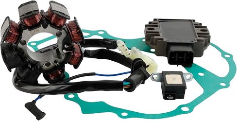 الجزء الثابت من الملف المغناطيسي + منظم الجهد + حشية Assy مناسبة لهوندا ريكون 250 ES TRX250EX 1997-2008 in Saudi Arabia