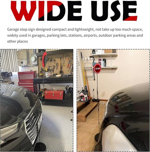 LED Flashing Garage Parking Aids for Cars,Adjustable Height Garage Parking Sensor Stop Sign for Garages as Parkings Assist & Warning,Universal Garages Stopper for Parkings Car in Saudi Arabia