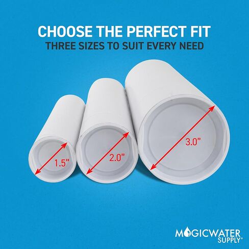 MagicWater Supply Mailing Tube 2 in x 6 in White - 6 Pack - for Shipping and Storage of Posters, Arts, Crafts, and Documents in Saudi Arabia