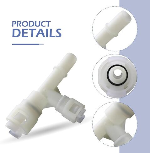 2 PCS Heater Hose Fitting, 3-way Cooling Water Hose Connector, OE: 15055343 15055342 800-413 800-414, Compatible with Escalade Silverado Suburban Tahoe GMC Sierra GMC Yukon (Black & White) in Saudi Arabia