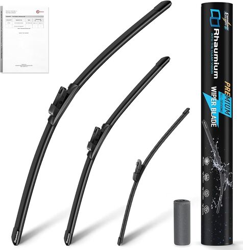 Pack of 3 Wiper Blades 25"+22"+15"; Lab Tested 500K Endurance & High/Low Temp; Optimized Pressure; Specific for VW Tiguan 2018-2024 in Saudi Arabia