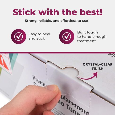 NextDayLabels Clear Circle Stickers - 1,000 Count 1.5" Round Sealing Labels on Roll - Clear Wafer Stickers for Packaging, Mailing, Retail, Crafts, and Envelopes - Made in USA in Saudi Arabia