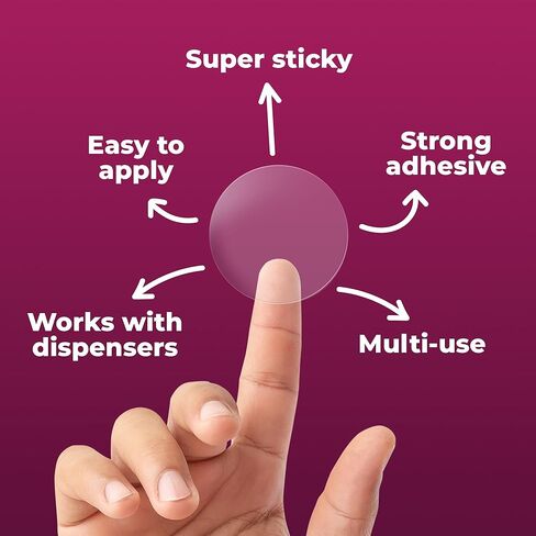 NextDayLabels Clear Circle Stickers - 1,000 Count 1.5" Round Sealing Labels on Roll - Clear Wafer Stickers for Packaging, Mailing, Retail, Crafts, and Envelopes - Made in USA in Saudi Arabia