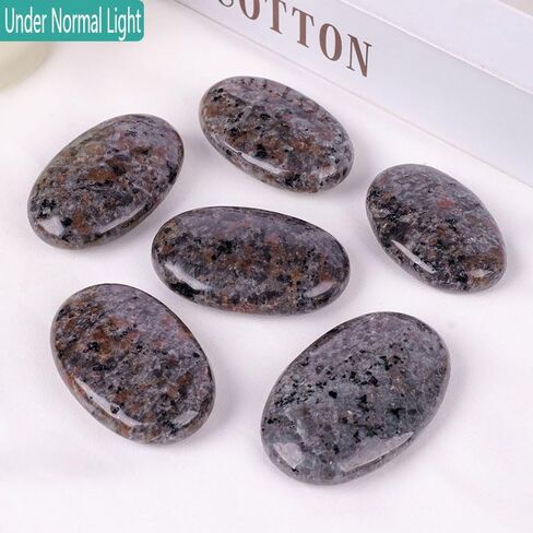 3 قطعة لهب بيضاوي حجر يوبيرلايت 2 "-2.4" لصخور النافورة ديكور بلورات استشفاء يوبيرلايت حجر قلق النخيل in Kuwait