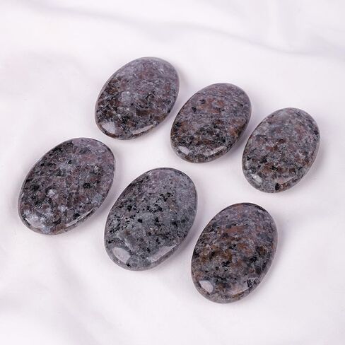 3 قطعة لهب بيضاوي حجر يوبيرلايت 2 "-2.4" لصخور النافورة ديكور بلورات استشفاء يوبيرلايت حجر قلق النخيل in Kuwait