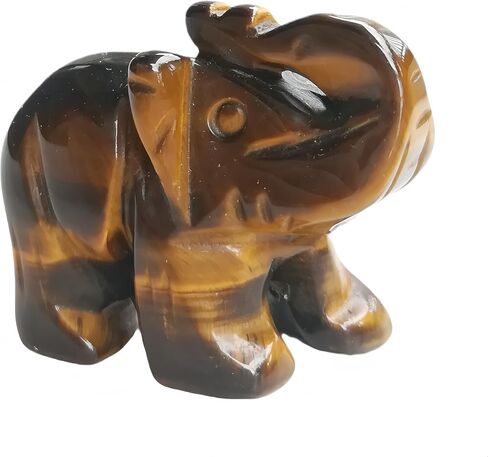 Natural Amazonite Hand Carved Elephant Crystals and Healing Stones,1.5 Inches Animal Figurines Gemstone Indoor Decorative Stone in Saudi Arabia