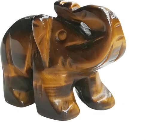 Natural Amazonite Hand Carved Elephant Crystals and Healing Stones,1.5 Inches Animal Figurines Gemstone Indoor Decorative Stone in Saudi Arabia