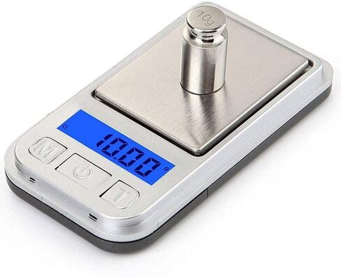 ميزان إلكتروني محمول دقيق 100 جرام/0.01 جرام ميزان مجوهرات للجيب للهدايا وزن ذهبي ميزان منزلي ميزان النخيل in Kuwait