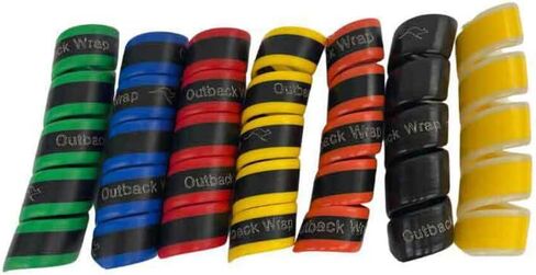 Outback Wrap - Anaconda Hydraulic Hose Management Protector and Tagging Wraps for Farming and Agriculture Equipment, Tractors, Harvesters, Planters, and Sprayers 32mm Diameter- 80 Foot (Red) in Kuwait