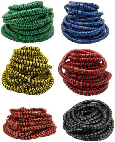 Outback Wrap - Anaconda Hydraulic Hose Management Protector and Tagging Wraps for Farming and Agriculture Equipment, Tractors, Harvesters, Planters, and Sprayers 32mm Diameter- 80 Foot (Red) in Kuwait