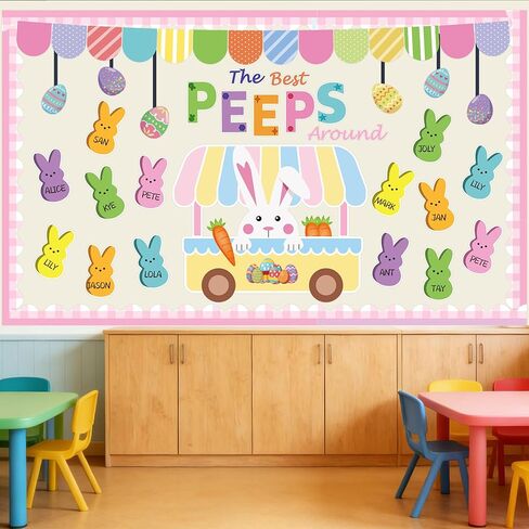 ديكورات لوحة إعلانات عيد الفصح، 76 قطعة من مجموعة ديكورات الفصول الدراسية لعيد الفصح الربيعي، قطع أرنب بيض عيد الفصح، لوحة إعلانات عيد الفصح، ديكورات اللمحات للفصول المدرسية والمنزل والمكتب وديكور عيد الفصح الربيعي in Kuwait