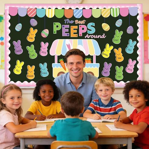 ديكورات لوحة إعلانات عيد الفصح، 76 قطعة من مجموعة ديكورات الفصول الدراسية لعيد الفصح الربيعي، قطع أرنب بيض عيد الفصح، لوحة إعلانات عيد الفصح، ديكورات اللمحات للفصول المدرسية والمنزل والمكتب وديكور عيد الفصح الربيعي in Kuwait