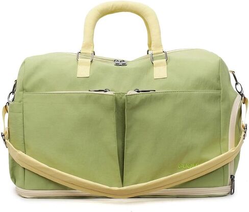 Duffle Bag Gym Bag for Men and Women, Expandable Travel Duffel Bag with Shoe and Wet Compartment，Waterproof Bags for Sports Fitness Workout Travel (Green) in Saudi Arabia