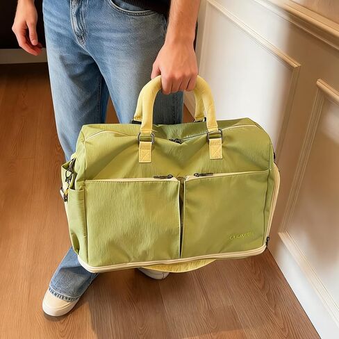 Duffle Bag Gym Bag for Men and Women, Expandable Travel Duffel Bag with Shoe and Wet Compartment，Waterproof Bags for Sports Fitness Workout Travel (Green) in Saudi Arabia