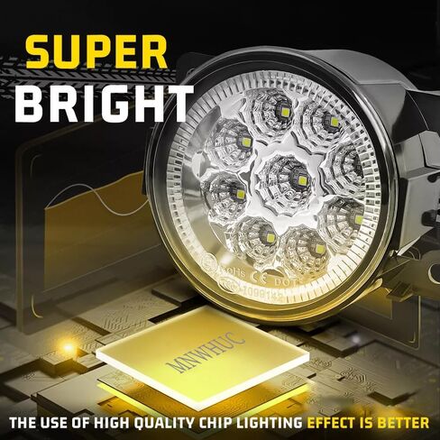 مصابيح الضباب 3.5 بوصة OEM 19626500 لـ SUBARU CROSSTREK 2018-2024 المصد الأمامي H8 LED مصابيح الضباب الخفيف اليسار الأيمن للسائق والركاب تجميعات مصابيح الضباب شعاع، 6000K شعاع أبيض، فائق السطوع. 2-حزمة. in Kuwait