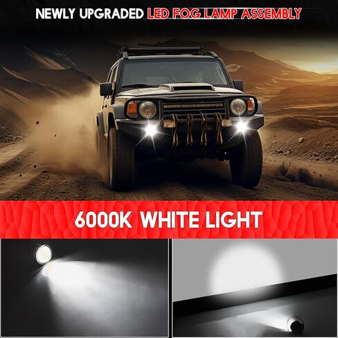 مصابيح الضباب 3.5 بوصة OEM 19626500 لـ SUBARU CROSSTREK 2018-2024 المصد الأمامي H8 LED مصابيح الضباب الخفيف اليسار الأيمن للسائق والركاب تجميعات مصابيح الضباب شعاع، 6000K شعاع أبيض، فائق السطوع. 2-حزمة. in Kuwait