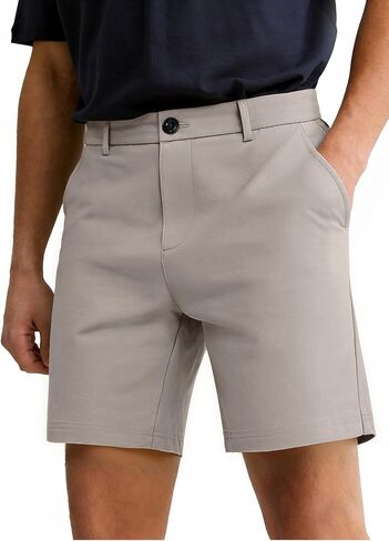 JEMLDL Mens Casual Shorts with 6 Pockets 7" Quick Dry Golf Shorts Stretch Flat Front Hybrid Shorts Elastic Waistband in Kuwait