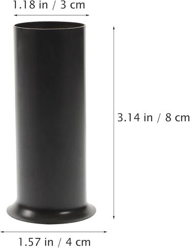 Luxshiny 6pcs Metal Candle Light Bulb Socket Covers Sleeves for Chandelier Lamp Bases Black Easy Install Decorative Light Fixture Sleeve Replacement for Pendant Ceiling Table Lamps in Saudi Arabia