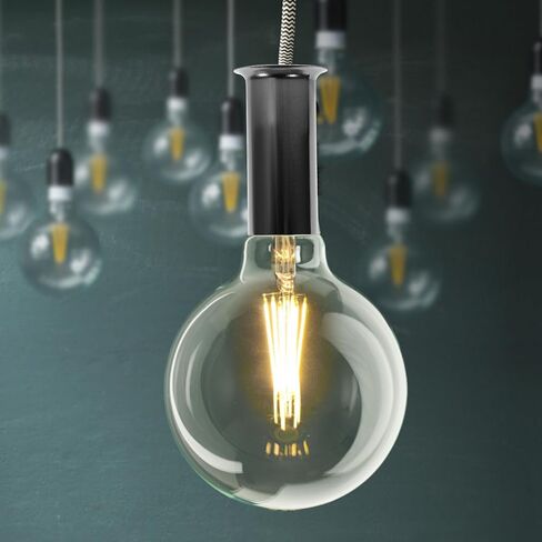 Luxshiny 6pcs Metal Candle Light Bulb Socket Covers Sleeves for Chandelier Lamp Bases Black Easy Install Decorative Light Fixture Sleeve Replacement for Pendant Ceiling Table Lamps in Saudi Arabia
