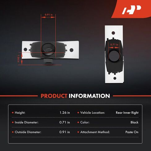 A-Premium 4-PC Rear Inner and Outer Parking Assist Sensor Retainer Bezels Compatible with Toyota Models - Venza 2021-2024, Sequoia 2023-2024 in Saudi Arabia