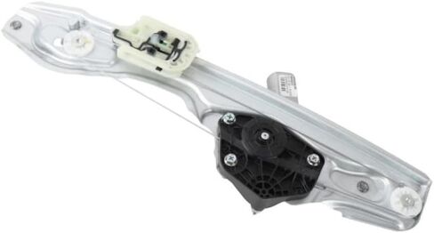 KarParts360 لسيارة تشيفي ماليبو 2016-2024 منظم نافذة الباب جانب الركاب | خلفي | 13.58 بوصة / 345 ملم أقصى ارتفاع للرفع | 6.85 بوصة / 174 ملم أقصى عرض | إطار معدني in Saudi Arabia