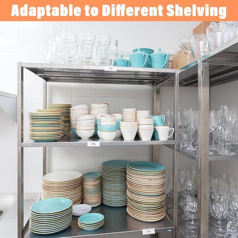 150 Pcs Shelf Label Holders, Clear Plastic Label Holder Clips for Wood Shelves & Wire Shelves, 2.4" L x 1" H Book Shelf Tags, Price Tag Holder for Retail, Supermarket, Library, Pantry&Office Organize in Saudi Arabia