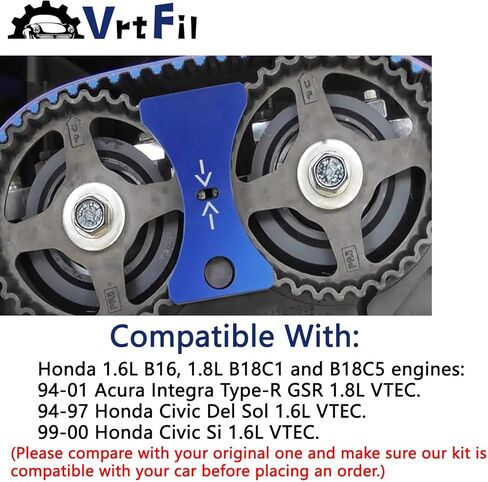 Timing Belt Installation Cam Gear Lock Tool Blue Compatible with Honda Acura B16 B18C1 B18C5 VTEC Engine Models in Kuwait
