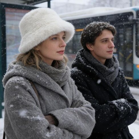 قبعات شتوية غامضة من الفرو الصناعي من غزني للنساء، قبعات دلو بيضاء دافئة من الفرو للرجال والنساء، قبعة شتوية ناعمة ومريحة in Kuwait