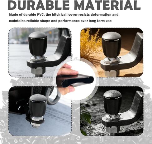 3PCS Trailer Hitch Ball Cover Kit,Multi-Size Trailer Ball Cover Kit for 1-7/8",2",2-5/16",Universal Trailers Hitch Covers Car Accessories for Protecting Trailers Hitches Balls in Saudi Arabia