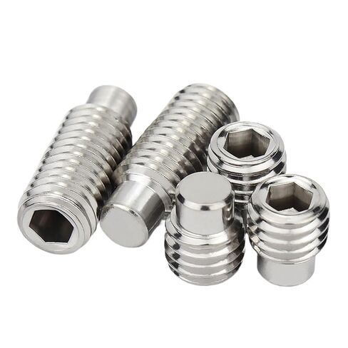 Socket Screws Allen Key 304 Stainless Steel Hexagon Socket Set Screw Cylindrical Head Machine Top Thread Headless(16mm,M8) in Saudi Arabia