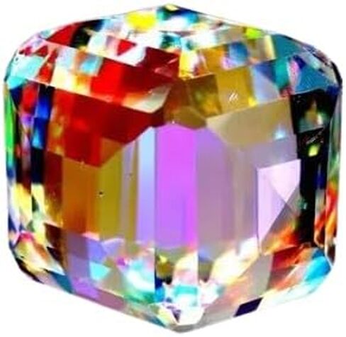 Multicolor Magical Rainbow Mystic Topaz Gemstone 50 Ct Excellent Cube Cut Gem in Saudi Arabia