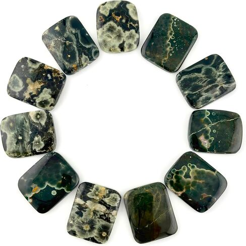 Bolo Tie Necklace Ocean JasperStone Cabochon Centerpiece 25 x 30mm in Saudi Arabia