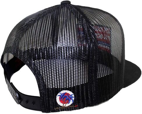"Hawaii Flag Trucker Classic Snapback Trucker Baseball Hat Black/White/Black (One Size) in Saudi Arabia