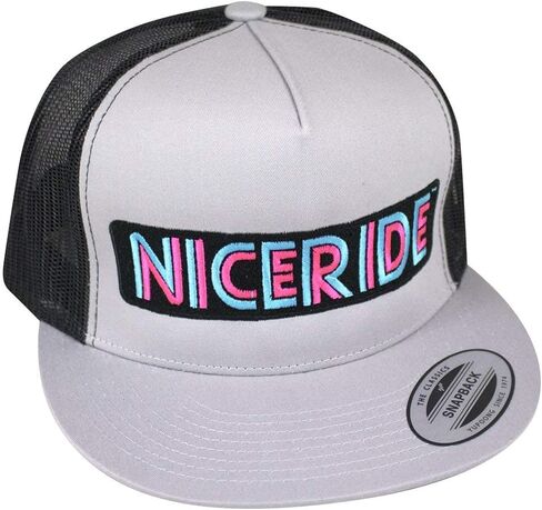 Disco Trucker Classic Snapback Trucker Baseball Hat Grey/Black in Saudi Arabia
