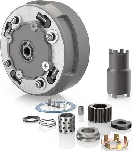 17 Teeth Semi Automatic Clutch Assembly with Lock Nut Spanner Tool for 50cc 110cc 125cc 135cc ATV Quad Go Kart Dirt Bike Roketa Kazuma JCL NST SUNL Taotao in Kuwait
