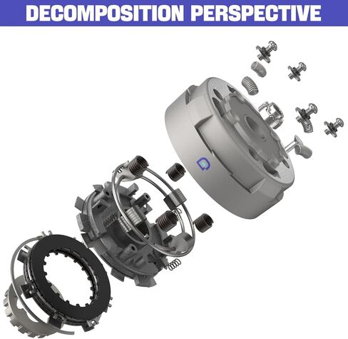 17 Teeth Semi Automatic Clutch Assembly with Lock Nut Spanner Tool for 50cc 110cc 125cc 135cc ATV Quad Go Kart Dirt Bike Roketa Kazuma JCL NST SUNL Taotao in Kuwait