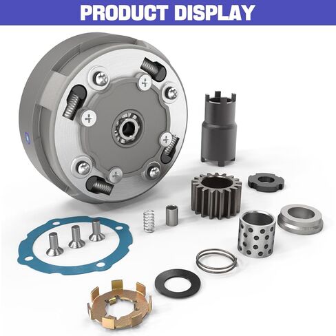 17 Teeth Semi Automatic Clutch Assembly with Lock Nut Spanner Tool for 50cc 110cc 125cc 135cc ATV Quad Go Kart Dirt Bike Roketa Kazuma JCL NST SUNL Taotao in Kuwait