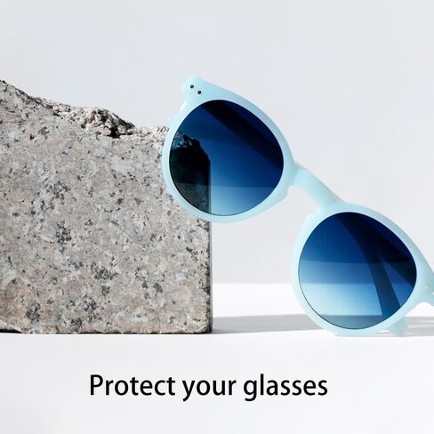 حافظة نظارات كرتونية لطيفة للفتيات والأطفال مقاومة للماء، مع مقبض، تصميم بنمط ماسي فاخر، تخزين النظارات للنظارات الشمسية والنظارات والمكياج واللوازم المدرسية in Kuwait