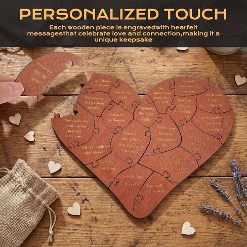 صندوق 20 سببًا لماذا أحبك، صندوق أحجية قلب رومانسي لعيد الحب، هدايا عيد الحب له، لصديقته، لصديقه، للزوج، للزوجة in Kuwait