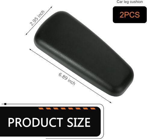 2 PCS Car Elbow Pad Arm Rest, Polyurethane Elastic Soft Arm Leg Support Pillow, Multi-functional One-piece Molded Car Interior Decoration, Universal for Most Vehicles (Black) in Saudi Arabia