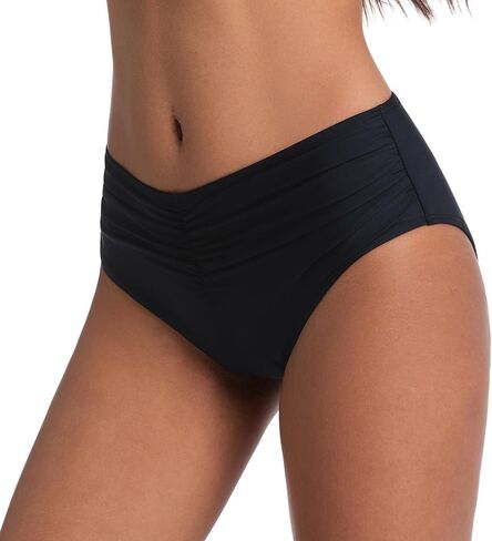 COCOPEAR Mid Rise Bathing Suit Bottoms for Women Ruched Tummy Control Swim Bottoms Full Coverage Bikini Bottoms for Women in Saudi Arabia