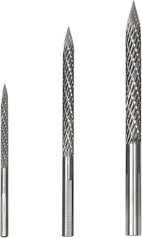 3PCS Car Tire Reamer Drill Bit, 3mm 4.5mm 6mm Carbon Steel Vehicle Tyre Repair Carbide Burr Drill Bit, Multi Size Flat Tire Patches Plug Wire Cutter, Universal for Sedan Truck SUV in Saudi Arabia