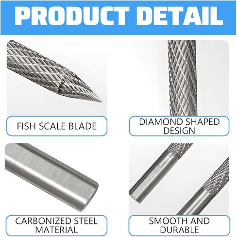 3PCS Car Tire Reamer Drill Bit, 3mm 4.5mm 6mm Carbon Steel Vehicle Tyre Repair Carbide Burr Drill Bit, Multi Size Flat Tire Patches Plug Wire Cutter, Universal for Sedan Truck SUV in Saudi Arabia